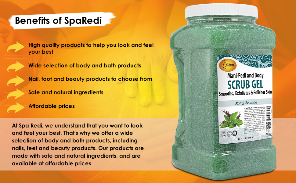 smooths and eliminates buildup of dead skin