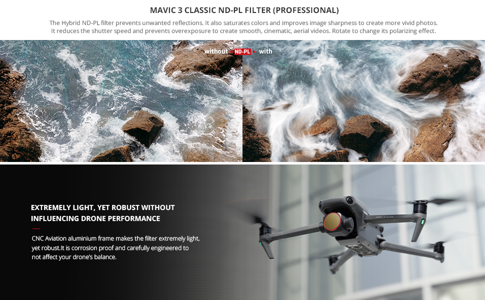 Mavic 3 classic ND-PL filter