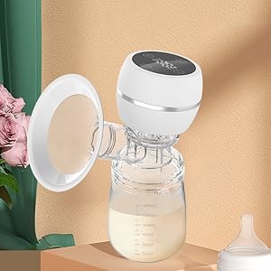 Electric Breast Pump for Breastfeeding – BPA-Free, Painless Breast Massage, 3 Modes & 9 Levels with Strong Suction for Feeding Mothers (PINK(MEDIUM))