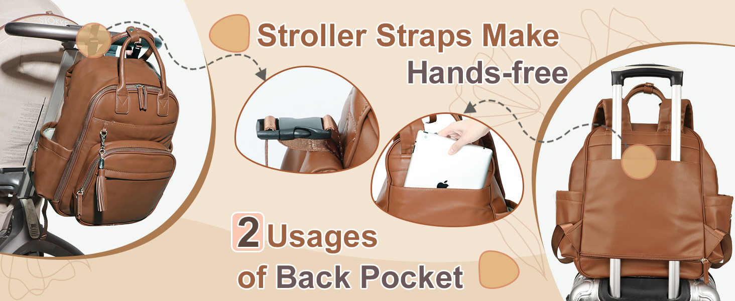 omanmoli leather diaper bag baby bag backpack