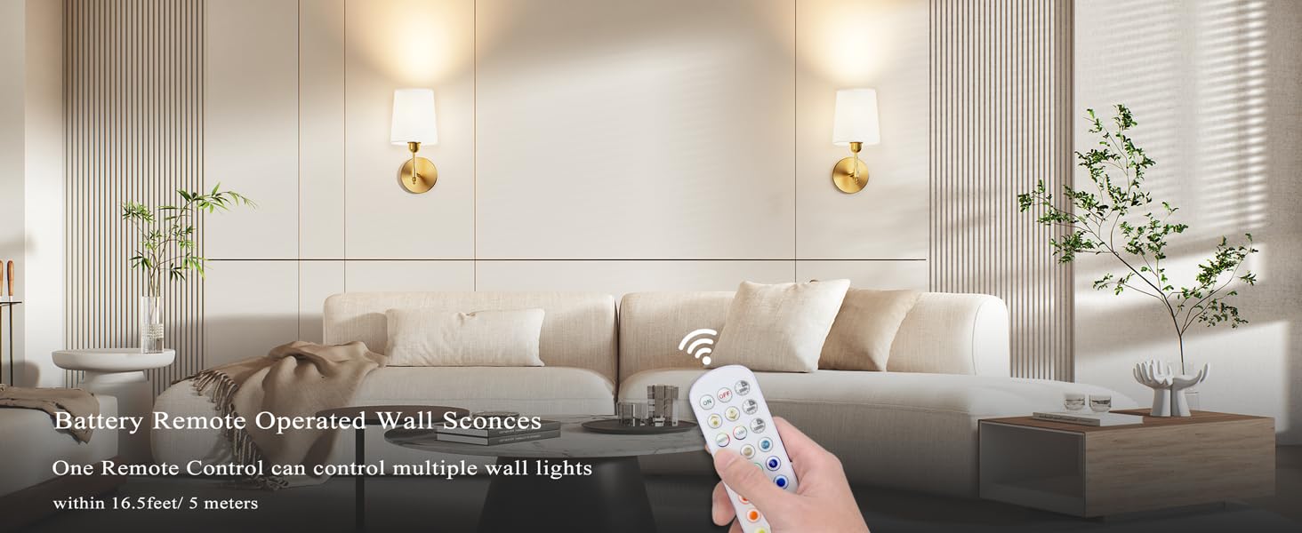 sconces wall decor set of 2 battery operated