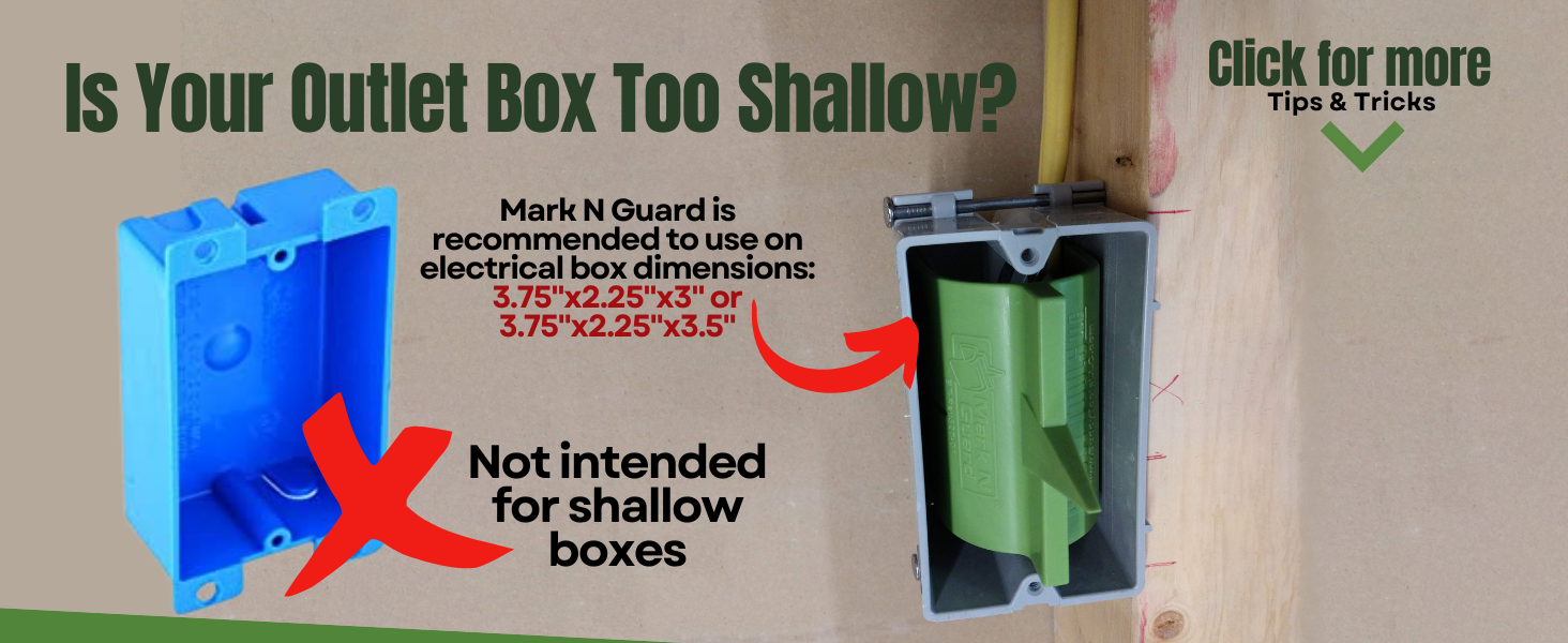 Mark N Guard by Buddy Tools LLC Outlet Marker for Drywall