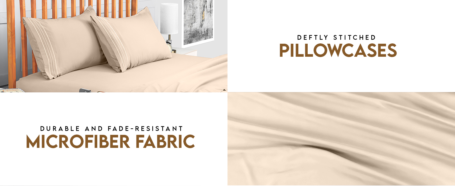 queen sheet set with embroidered pillowcases