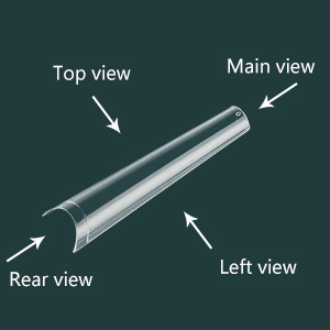 clear square nail tips