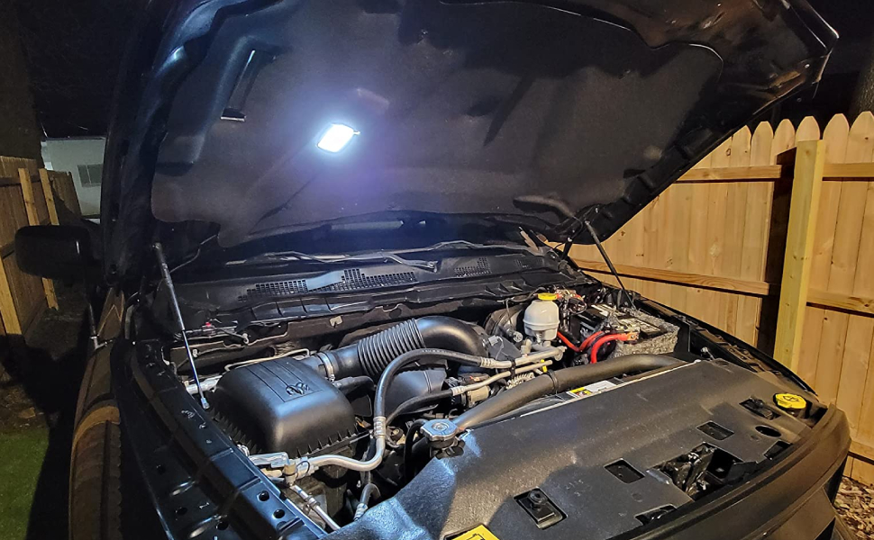 Mynoway LED Under Hood Courtesy Engine Bay Light Kit with Wire Harness Replacement