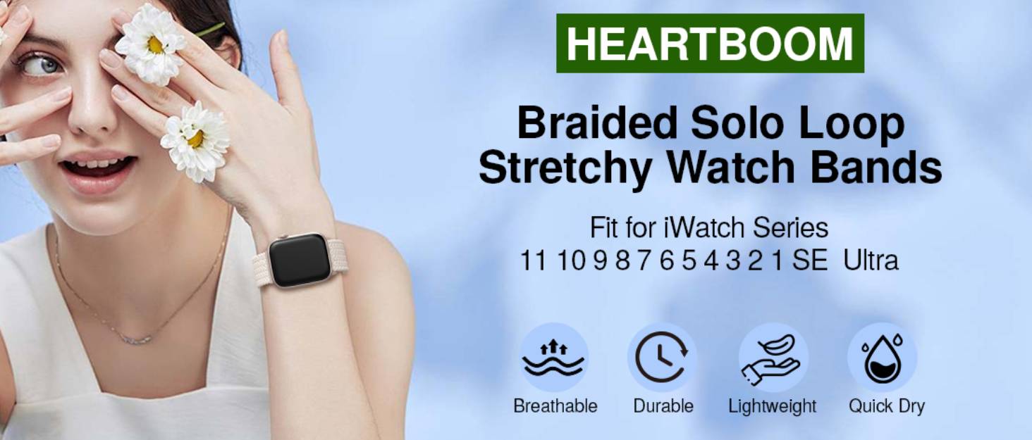 Braided Stretchy Band Compatible with Apple Watch Bands 38mm 40mm 41mm 42mm 44mm 45mm 46mm 49mm Women Men, Soft Nylon Solo Loop Magnetic Sport Strap for iWatch Series 11 10 9 8 7 6 5 4 3 2 1 SE Ultra 2 04d81ced e617 4585 acfc f53a7f681282. CR0,0,1464,625 PT0 SX1464 V1