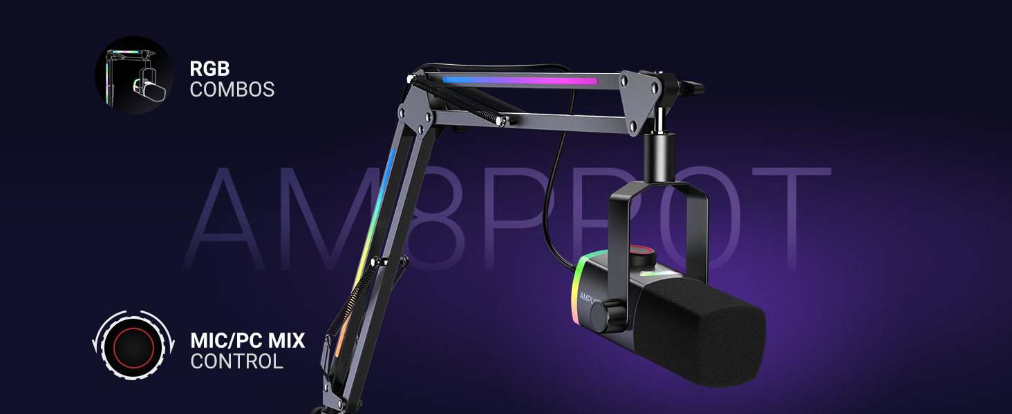 XLR/USB gamimg microphone kit