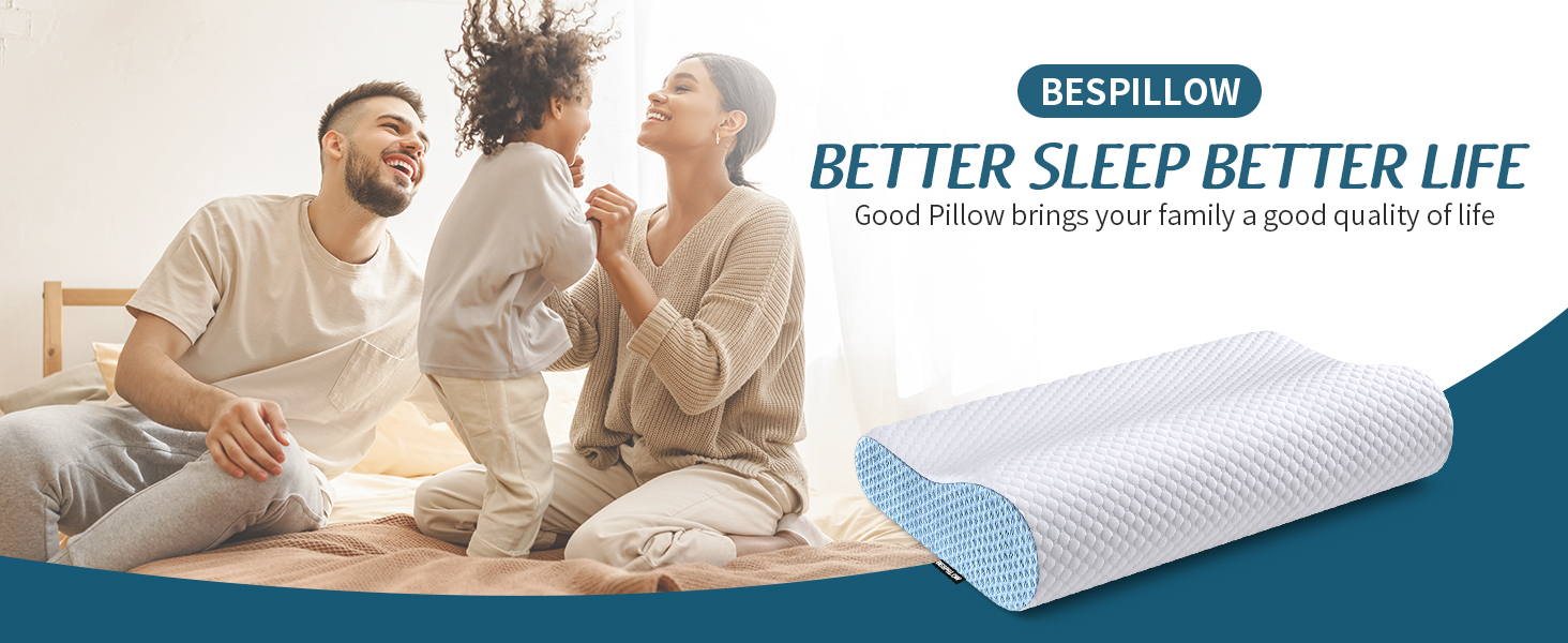 cervical memory foam pillow
