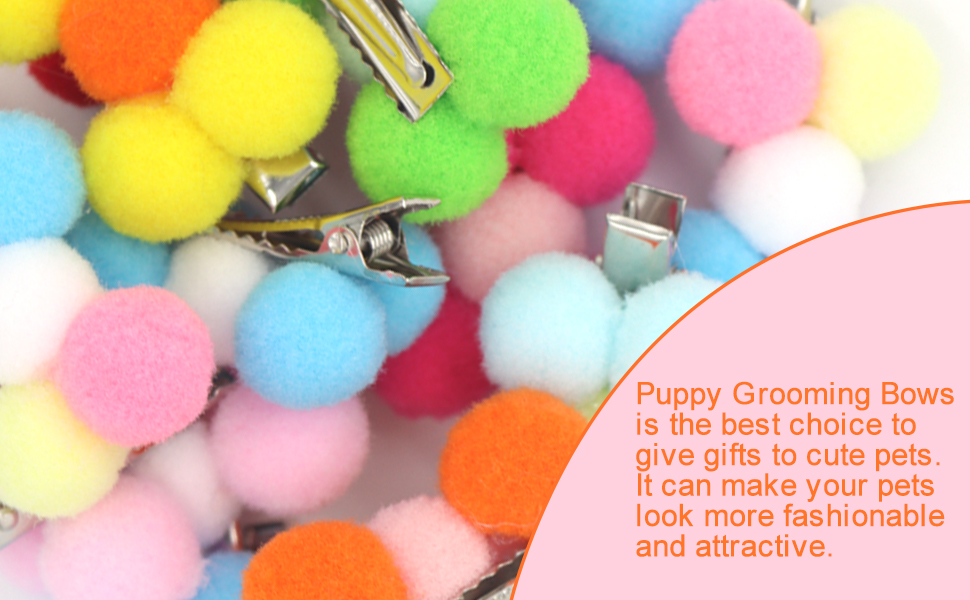 Petunny Dog Hair Clips,20Pcs Puppy Dog Small Bow Hair