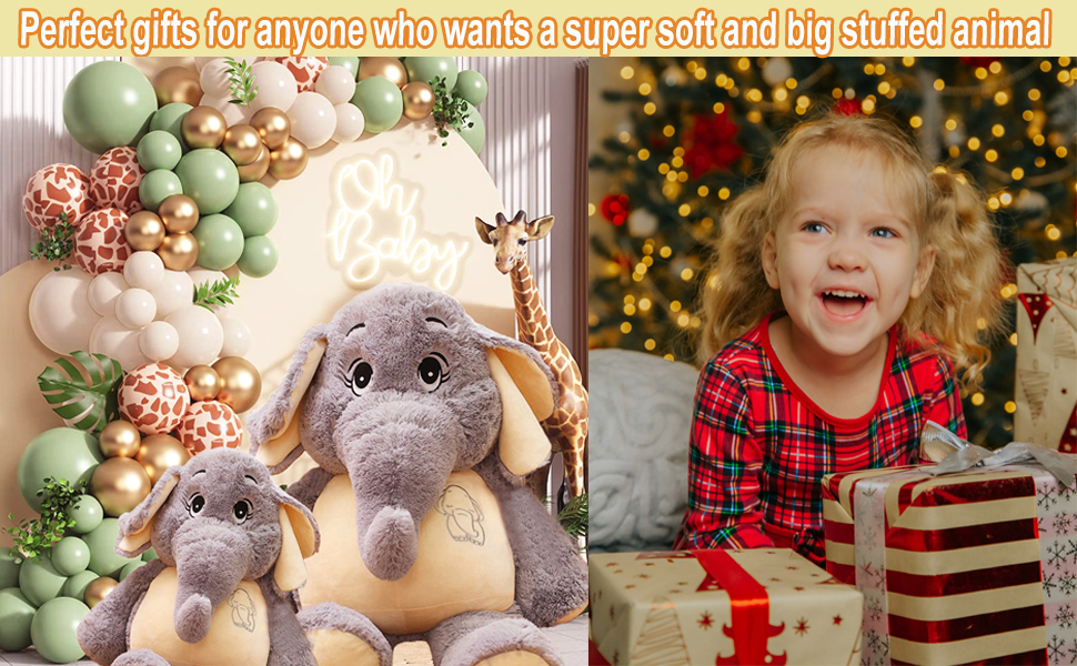 Adorable Stuffed Elephant