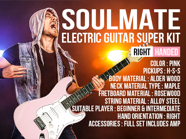 soul mate 62❣️ Amazon.com: Soulmate 39 Inch Full Size Electric Guitar