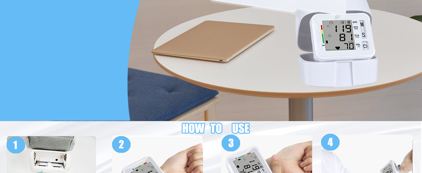 wrist high blood pressure monitor wrist BP monitor with case