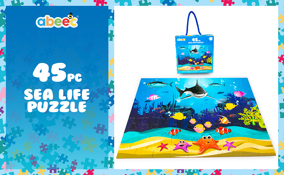 abeec Sea Life Puzzle 45 pc Jigsaw Puzzles For Kids Puzzle For 3
