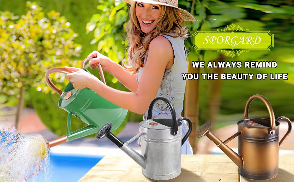 metal watering can steel galvanized garden water can