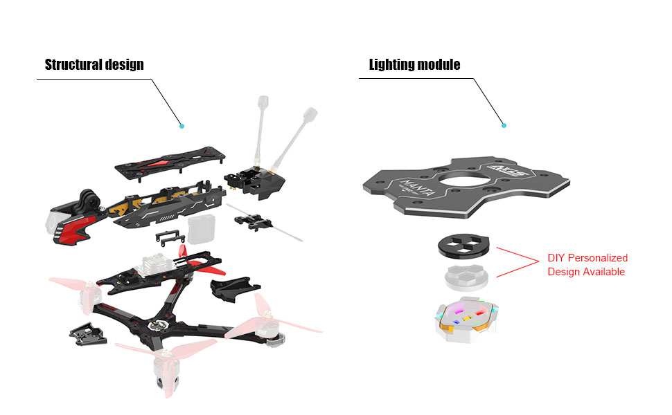 Manta 5 Pro 5inch FPV Drone Frame kit