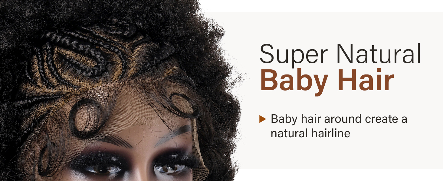 11712 Afro Puff Braided Wig