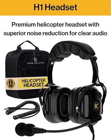 The aviation headset offers a premier noise reduction rating (NRR) of 24db.