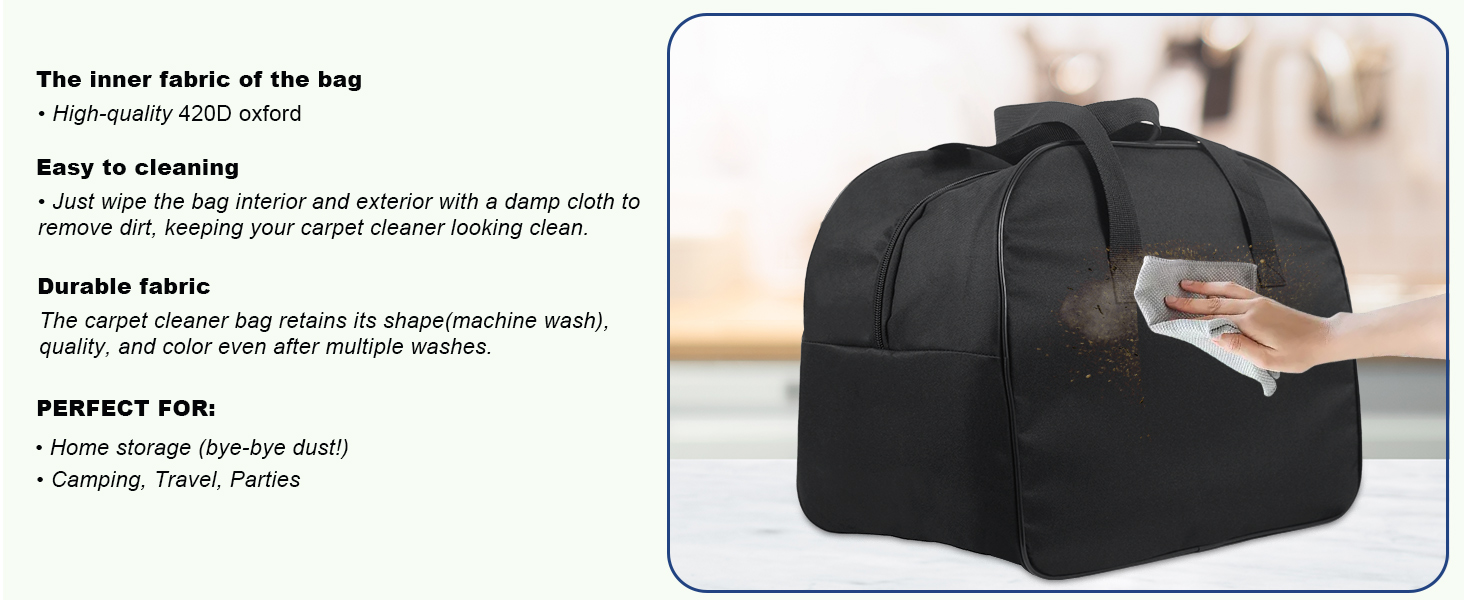 Bissell Little Green Mini Carpet Cleaner Carrying Bag