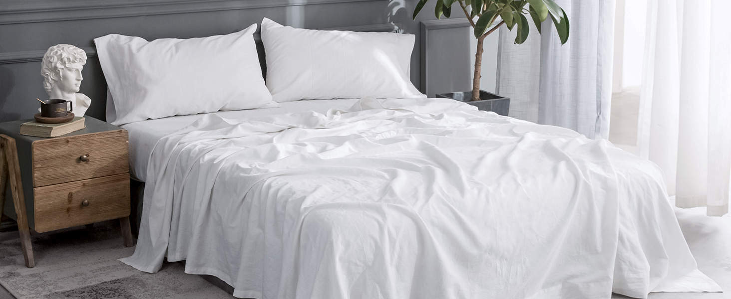 BISELINA French Linen Bed Skirt