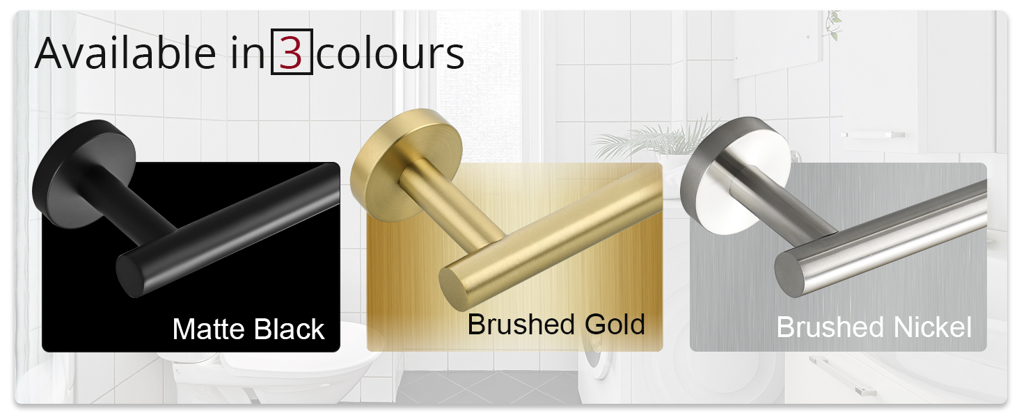 brushed nickel towel rack
