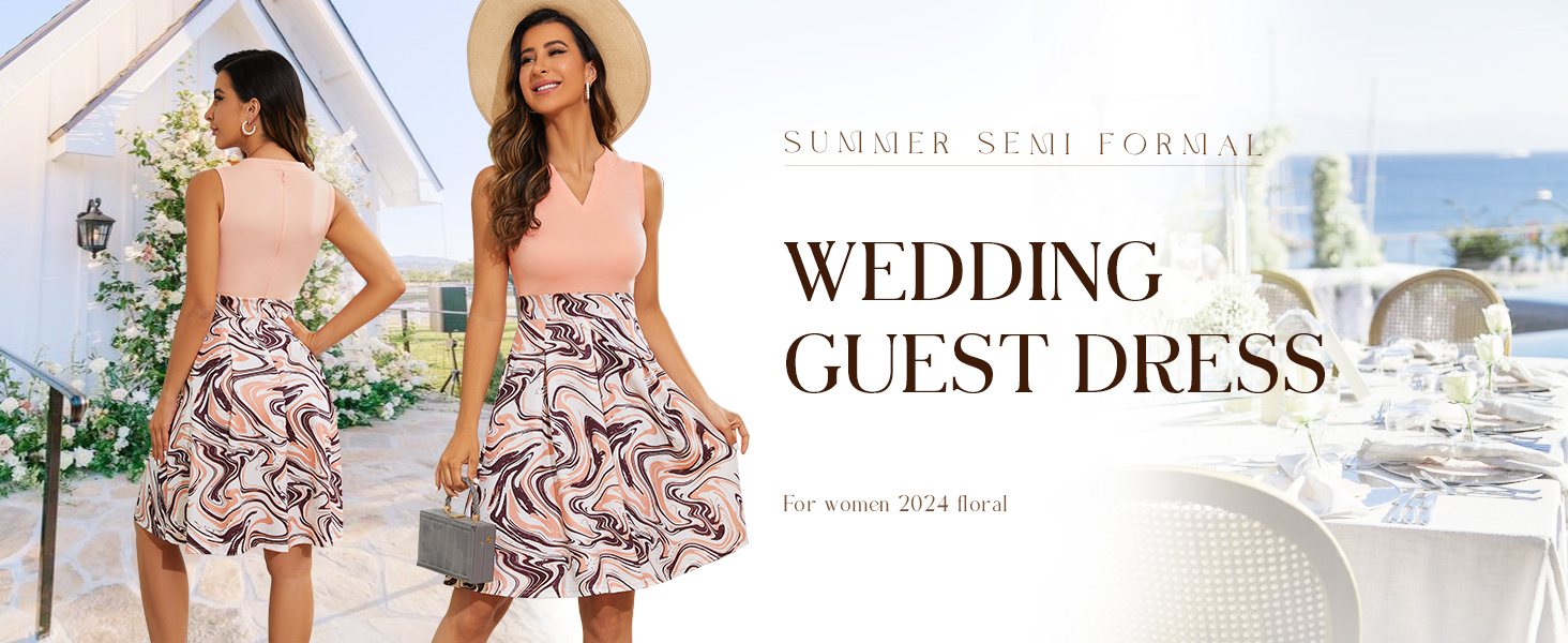 womens light pink dresses for wedding guest summer