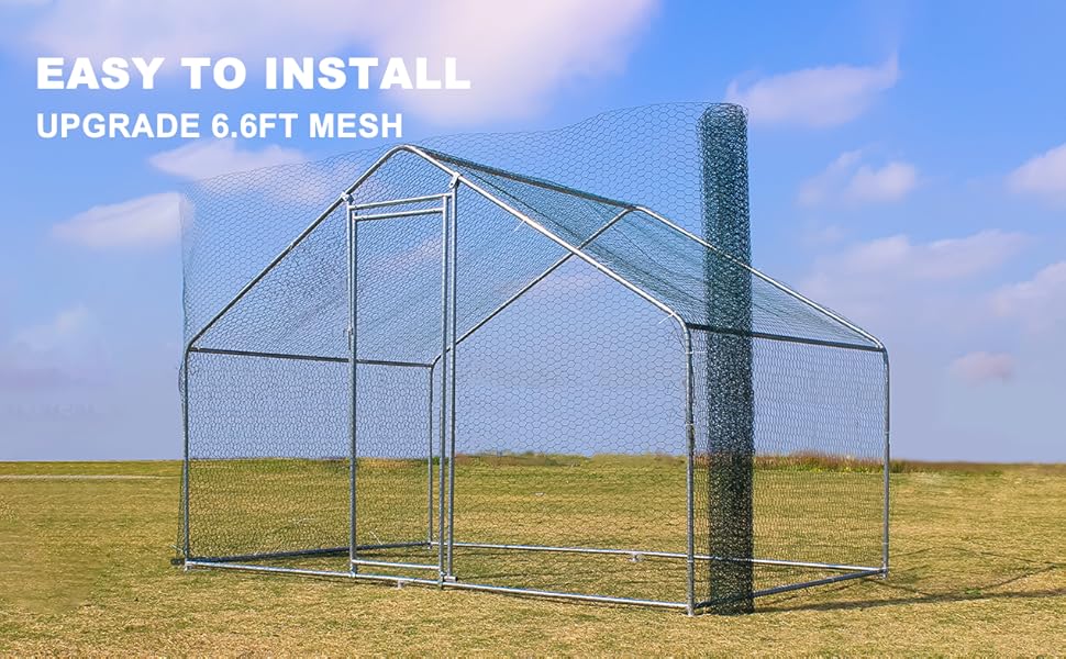 Belinova Chicken Coop Large Metal Chicken Coops for 6/10