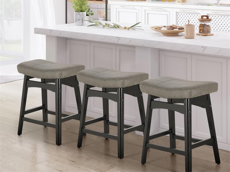 Sophia & William Bar Stools Set of 3 Counter Height 24