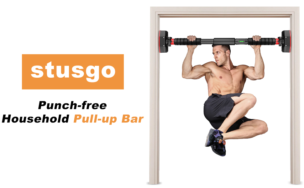 stusgo Pull Up Bar No Punching Adjustable Width Pull Up Bar for Doorway, Home Indoor Chin Up