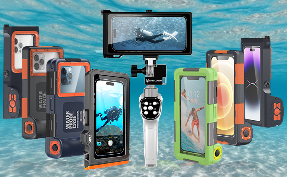 Our selfie stick can be matched with many diving cases on the market to record your colorful life!!