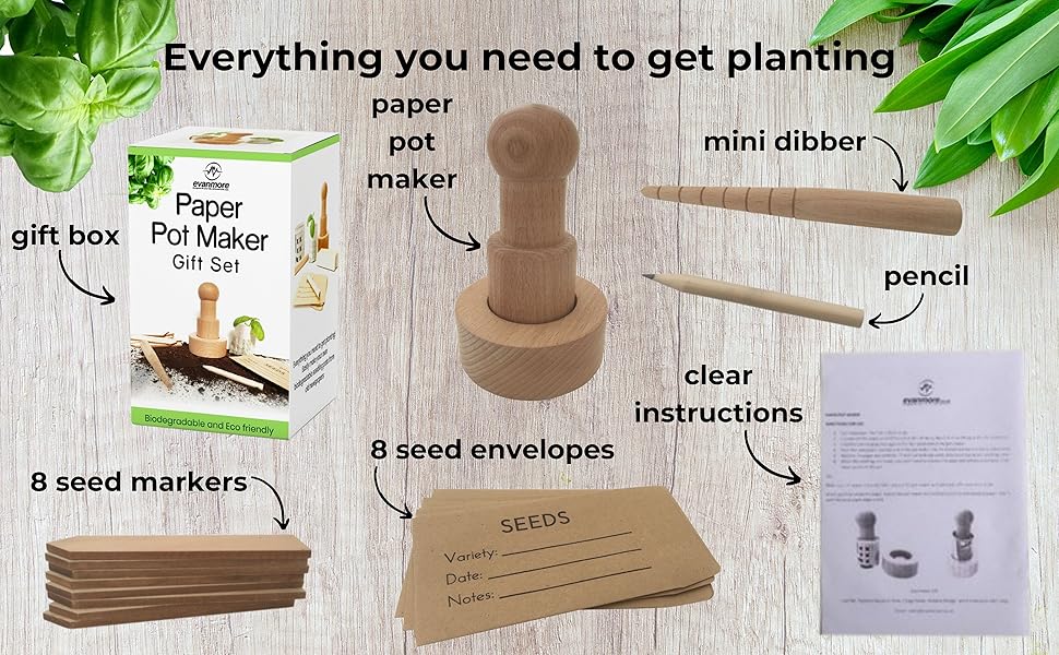 Paper Pot Maker Gardening Set All You Need To Make Your Own