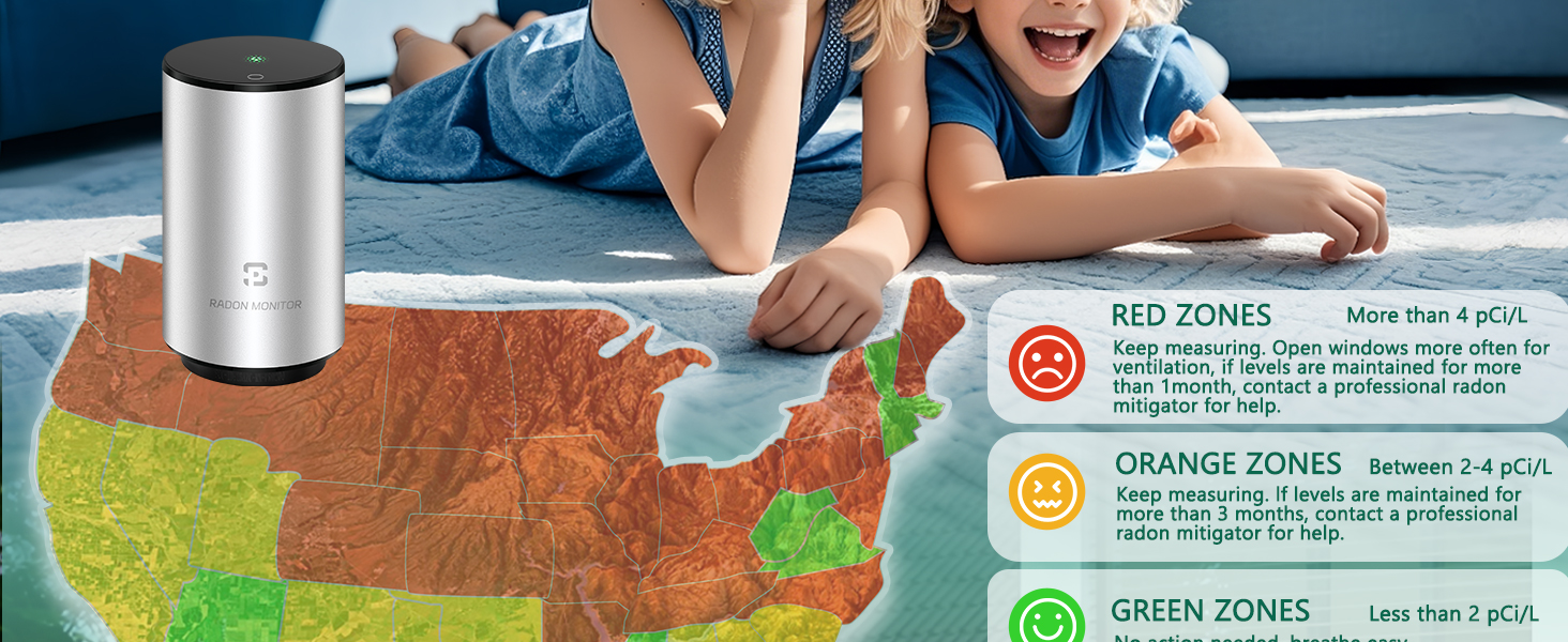 radon detector test testing monitor
