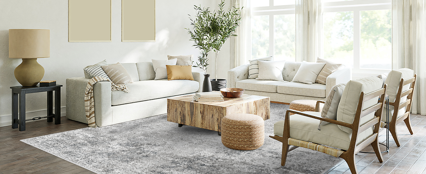 washable area rug grey