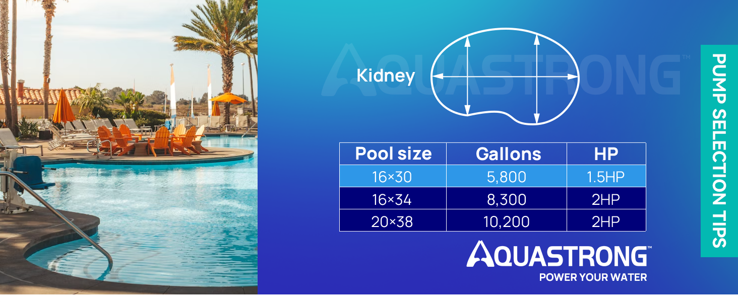 AQUASTRONG 1.5 HP In/Above Ground Dual Speed Pool Pump