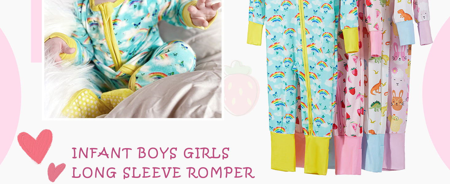 Baby Girls Cute Footies