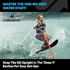 Master the one-ski deep water start!