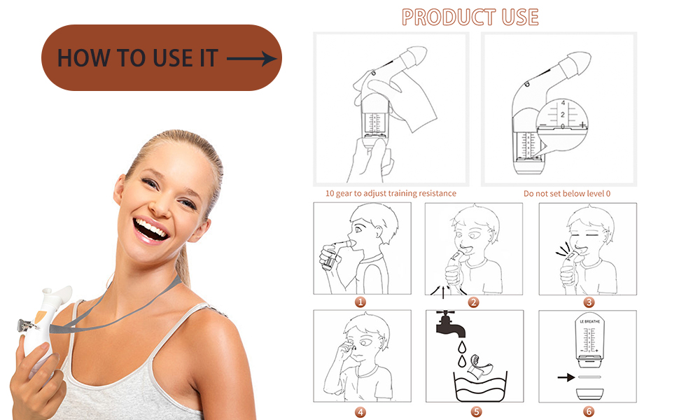 The Deep Breather Natural Breathing Lung Recovery Exerciser Trainer