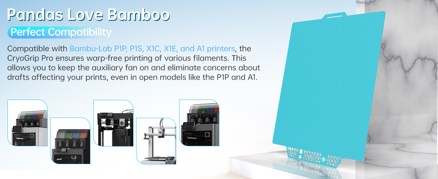 CryoGrip Glacier for P1S/P1P/X1C/X1E/A1