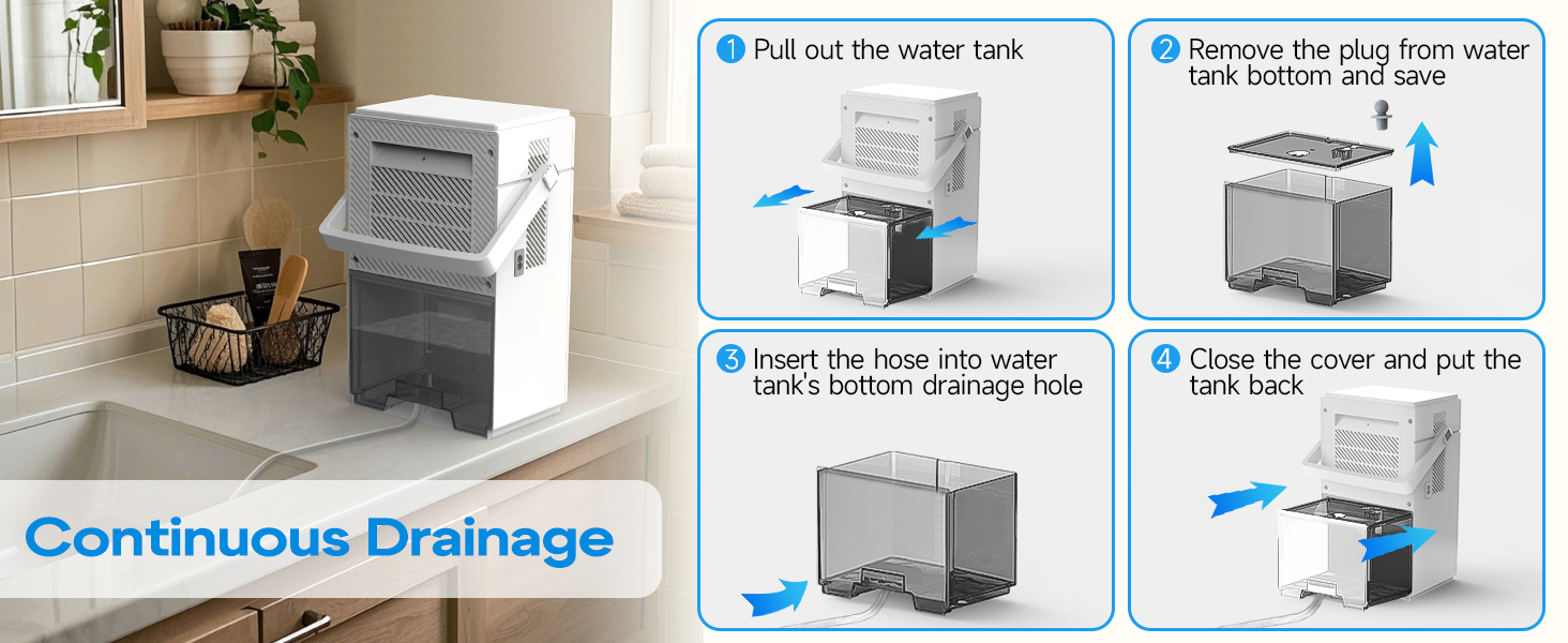 dehumidifier with drain hose