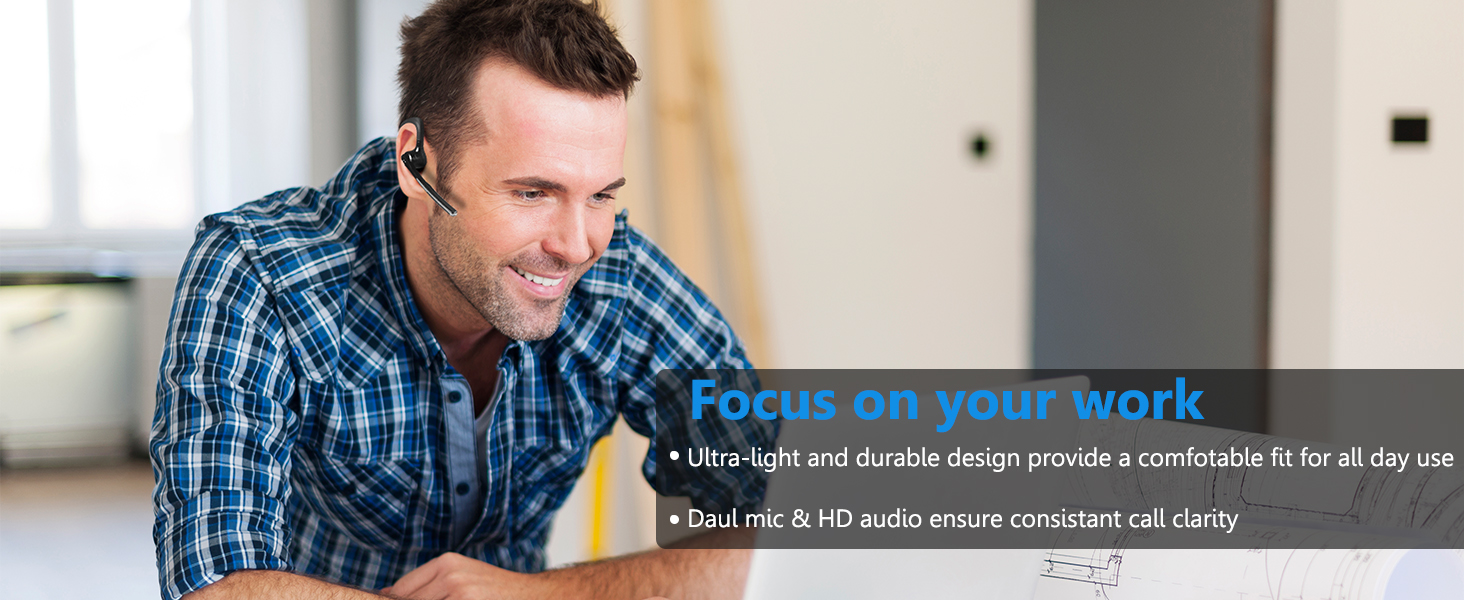 comfortable for all day use bluetooth earpiece