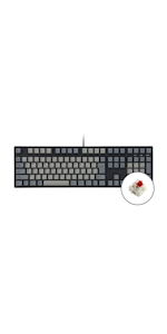 IKBC テンキーレスキーボード 赤軸 USB接続 IKBC テンキーレスキーボード 赤軸 USB接続 有線メカニカル