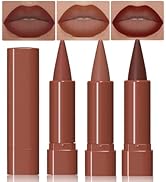 3Pcs Matte Lip Crayon Lip Liner and Lipstick Combo Sets, Gradient Matte Lip Bar Lipstick And Lip ...