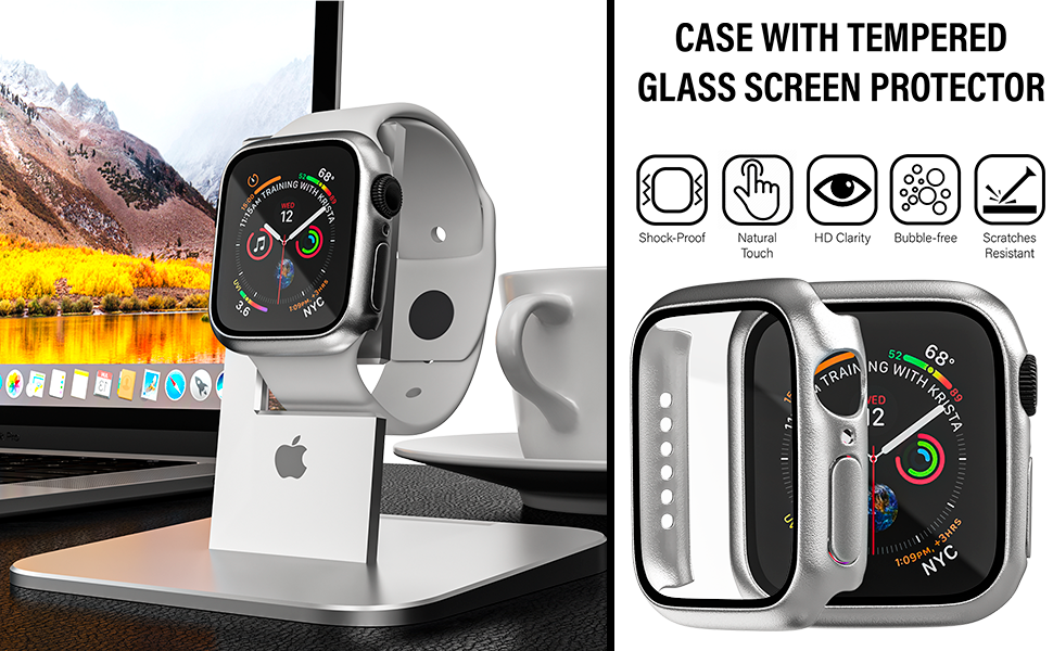 [16 Pack] Hard PC Case with Tempered Glass Screen Protector