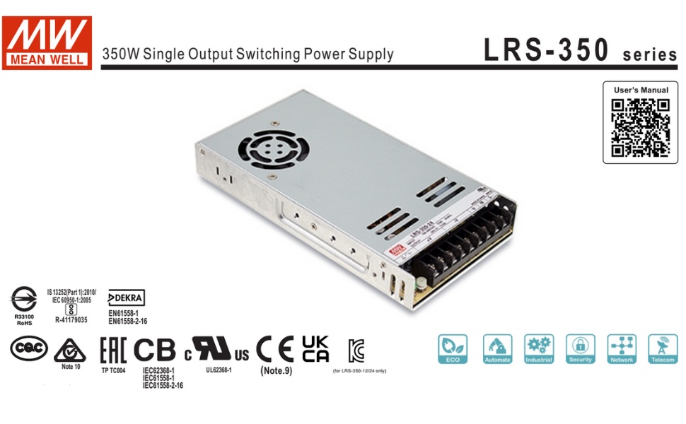 Mean Well LRS-350-12 電源ユニット 350W Amazon.com: MEAN WELL LRS-350-12 348W 12V 29 Amp Single