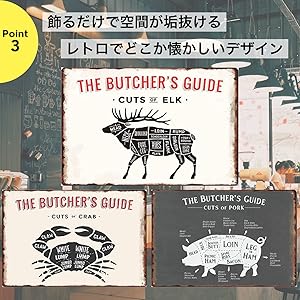 牛 看板 ポップルスタンド看板 横型 シルエット 牛形 ブラック