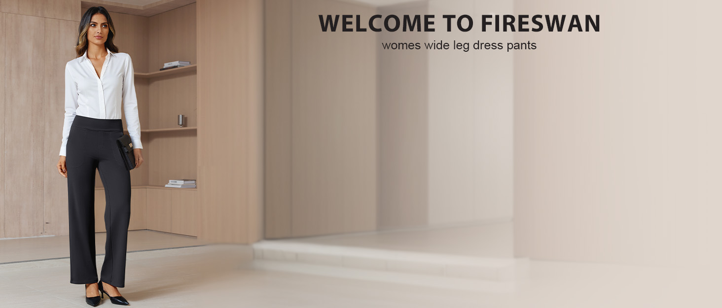 wide leg dress pants