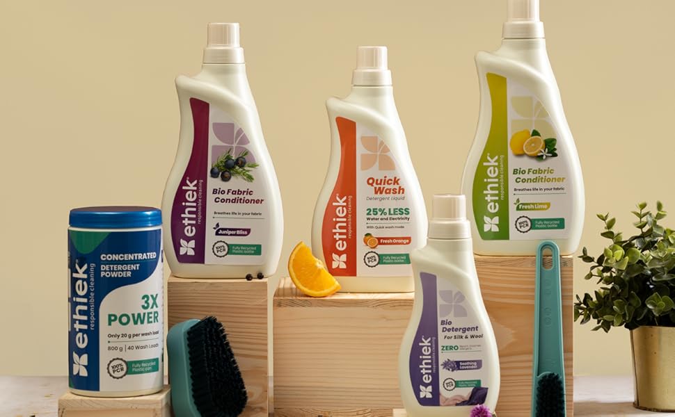 Combo Pack Ethiek Concentrated Detergent Powder with Bio Fabric