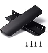 Satanga Dresser Drawer Pulls Kitchen Matte Black Cabinet Pulls Handles Hardware Closet Square Bar...