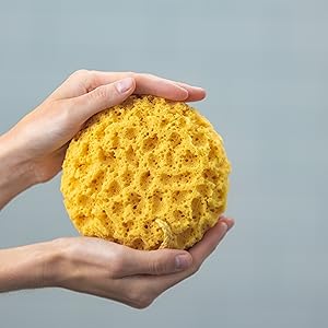 sponge soft elastic body shower exfoliation