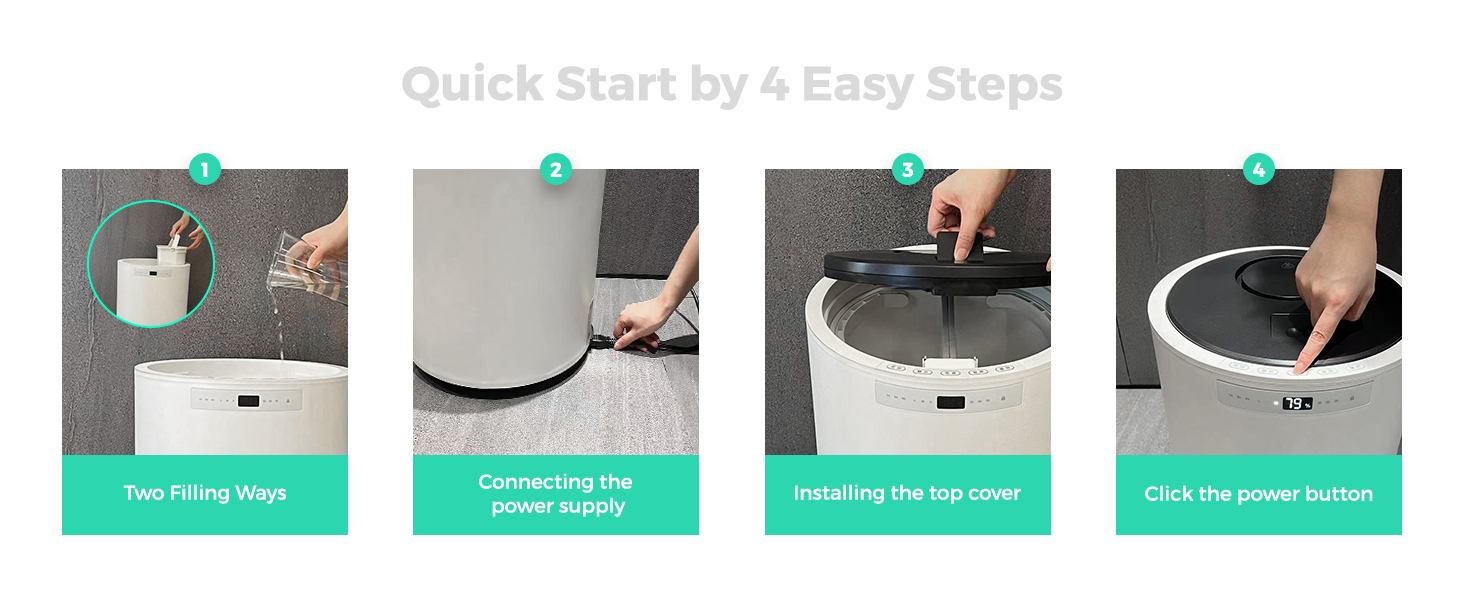 Humidifiers for Large Room, Y&O 10L Steam Whole House Humidifier with