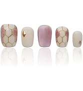 15 PCS Thick Acrylic Press On Nails, Short Nails Handmade Press On Nails Press On Nails Short Squ...